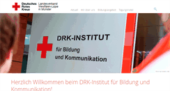 Desktop Screenshot of drk-bildungsinstitut.de