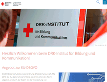 Tablet Screenshot of drk-bildungsinstitut.de